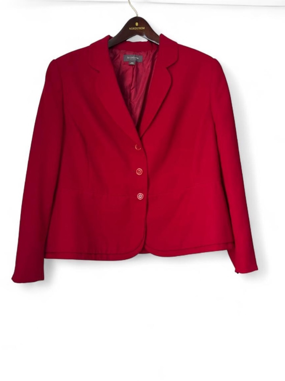 Liz Claiborne Red Tailored Women's Blazer Size 18W